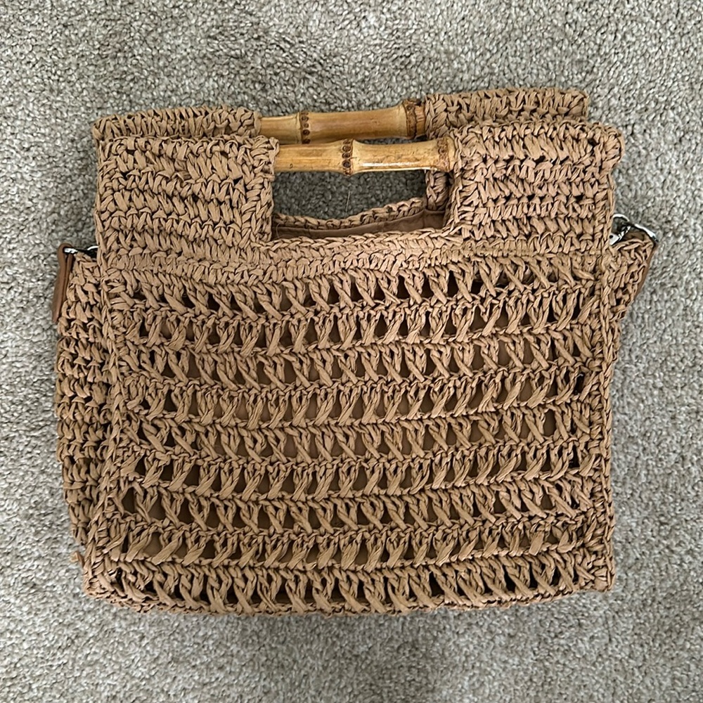 Woven and Bamboo bag